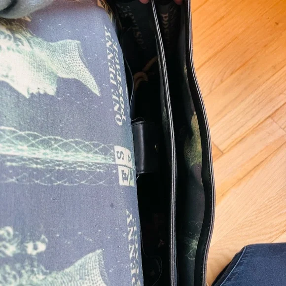 High End Quality Leather Men’s Briefcase**Grey w/Dustbag $895 - Picture 6 of 7